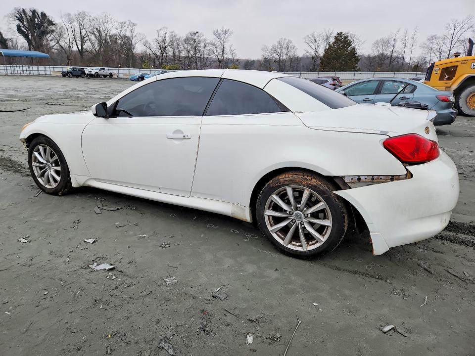 2011 Infiniti G VIN JN1CV6FE6BM951287 COPART salvage auction — FRONT END, Sc - Cert Of Title-Salvage, sold $1,050 on 2026-07-20 (photo 2)