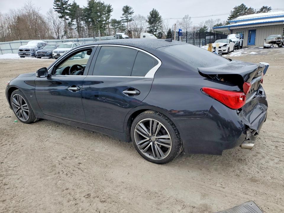2015 Infiniti Q50 VIN JN1BV7AR9FM398457 COPART salvage auction — REAR END, Wv - Salvage Certificate, sold $2,200 on 2026-07-09 (photo 2)