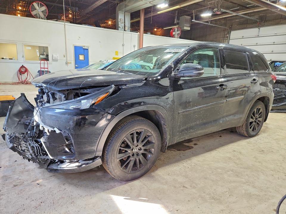2019 Toyota Highlander VIN 5TDJZRFH7KS973517 COPART salvage auction — FRONT END, Salvage Title, sold $225 on 2026-07-23 (photo 1)