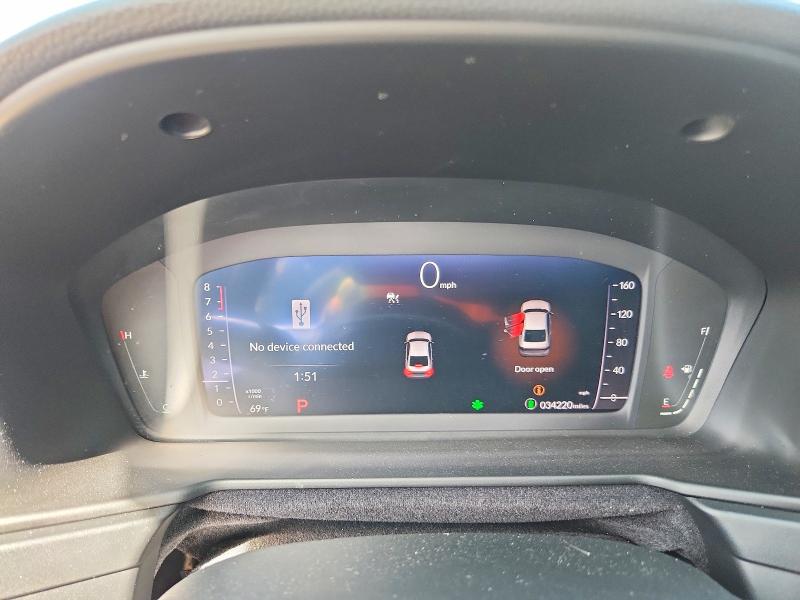 2024 Honda Accord VIN 1HGCY1F31RA080155 COPART salvage auction — FRONT END, Tx - Certificate Of Title, sold $9,700 on 2026-07-02 (photo 9)