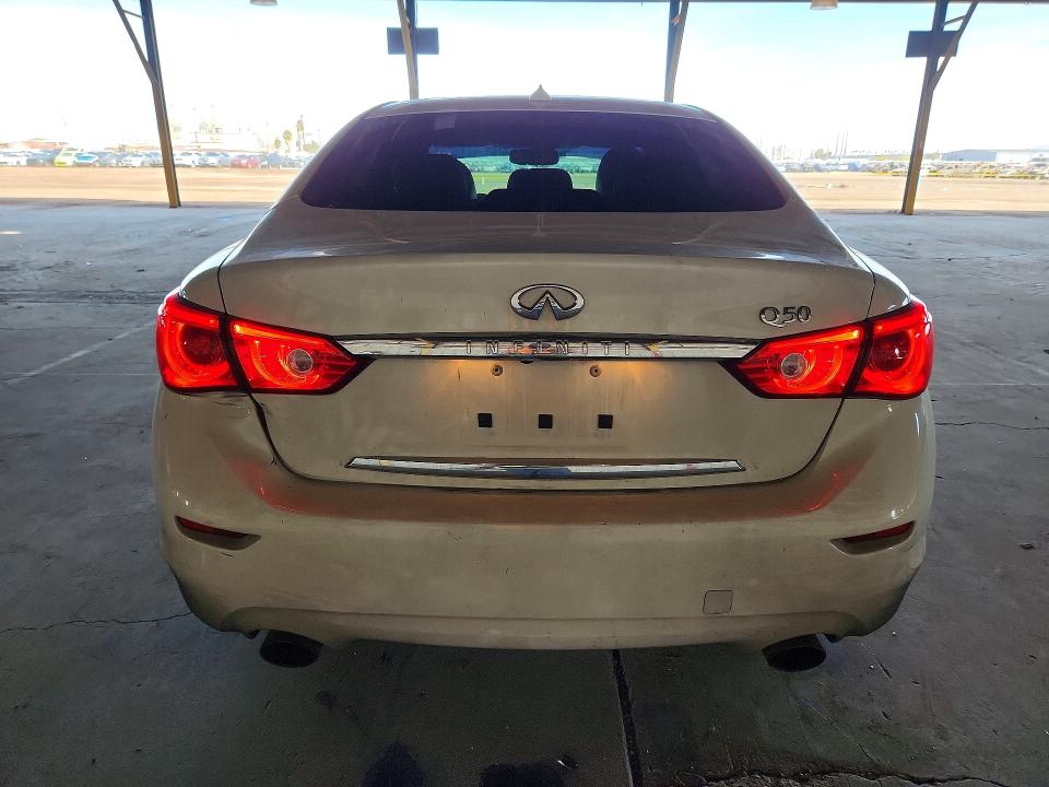 2017 Infiniti Q50 VIN JN1CV7AP8HM642427 COPART salvage auction — FRONT END, Salvage Title, sold $1,450 on 2026-08-03 (photo 6)