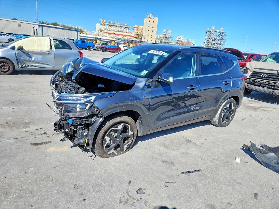 2025 Kia Seltos VIN KNDER2AA4S7700970 COPART salvage auction — FRONT END, LA - CERT OF TITLE-SALVAGE, sold $4,200 on 2026-07-15 (photo 1)