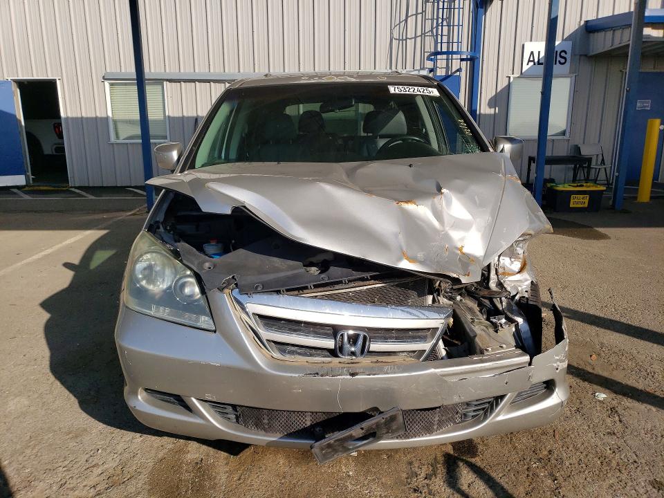 2007 Honda Odyssey VIN 5FNRL387X7B424248 COPART salvage auction — FRONT END, CA - SALVAGE CERTIFICATE, sold $375 on 2026-07-09 (photo 5)