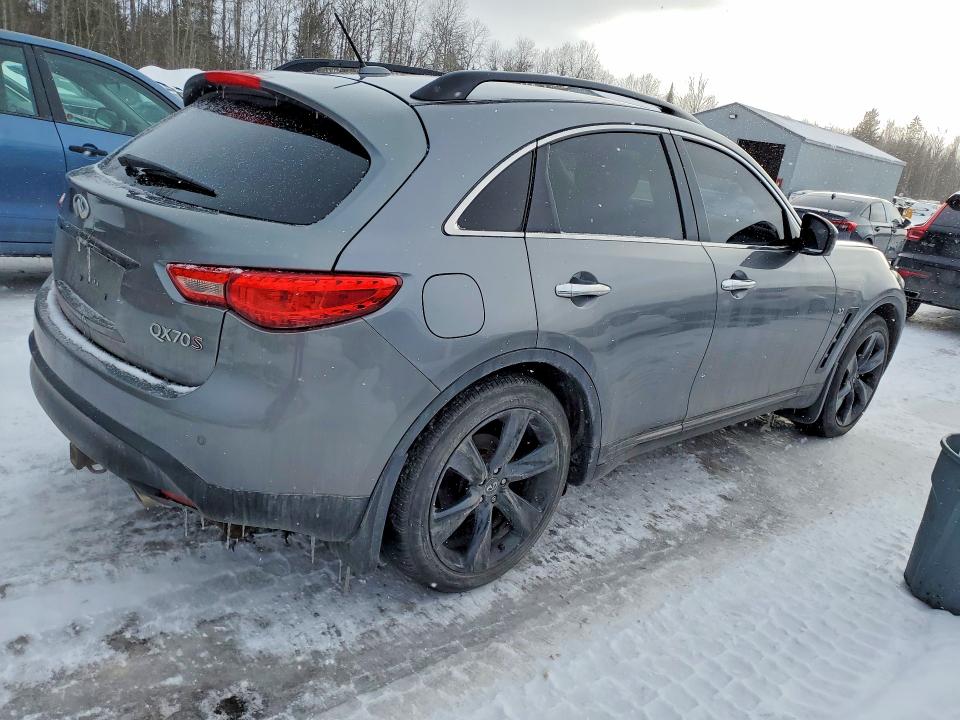 2015 Infiniti Qx70 VIN JN8CS1MW7FM483262 COPART salvage auction — FRONT END, Salvage Title, sold $2,550 on 2026-07-14 (photo 3)