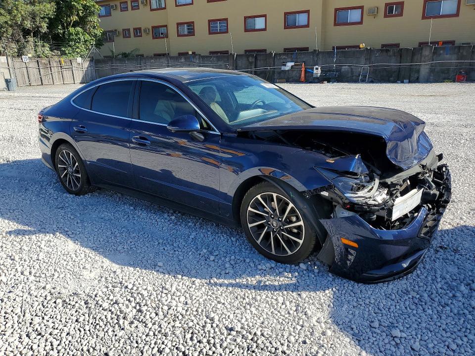 2021 Hyundai Sonata VIN 5NPEH4J2XMH132617 COPART salvage auction — FRONT END, Fl - Certificate Of Destruction, sold $4,150 on 2026-07-10 (photo 4)