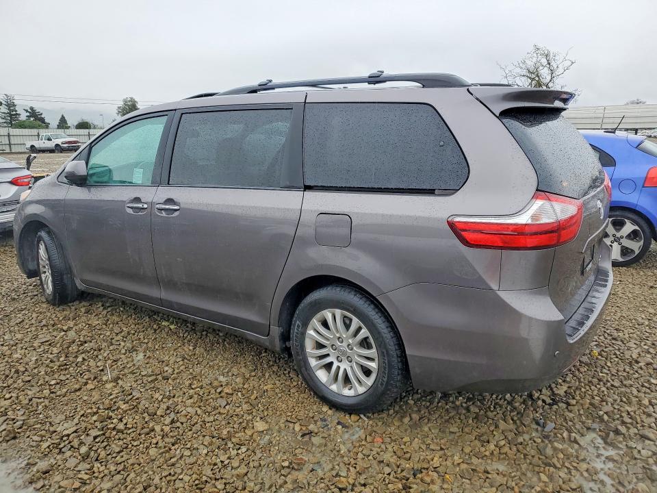 2017 Toyota Sienna VIN 5TDYZ3DC9HS861216 COPART salvage auction — VANDALISM, CA - SALVAGE CERTIFICATE, sold $350 on 2026-07-21 (photo 2)