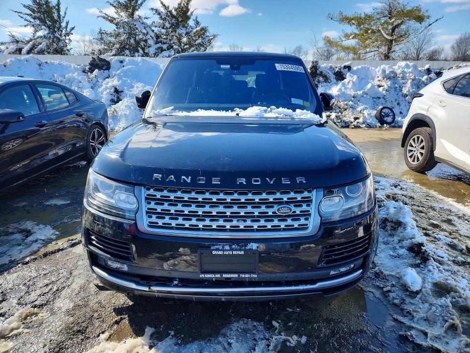 2016 Land rover RANGE ROVER VIN SALGS2PF0GA288226 COPART salvage auction — NORMAL WEAR, NY - CERTIFICATE OF TITLE, sold $7,400 on 2026-07-27 (photo 5)