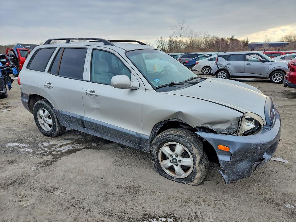 2005 Hyundai Santa fe VIN KM8SC73E95U880885 COPART salvage auction — FRONT END, MA - CERT OF TITLE-RECONSTRCTD COLL, sold $450 on 2026-07-15 (photo 4)