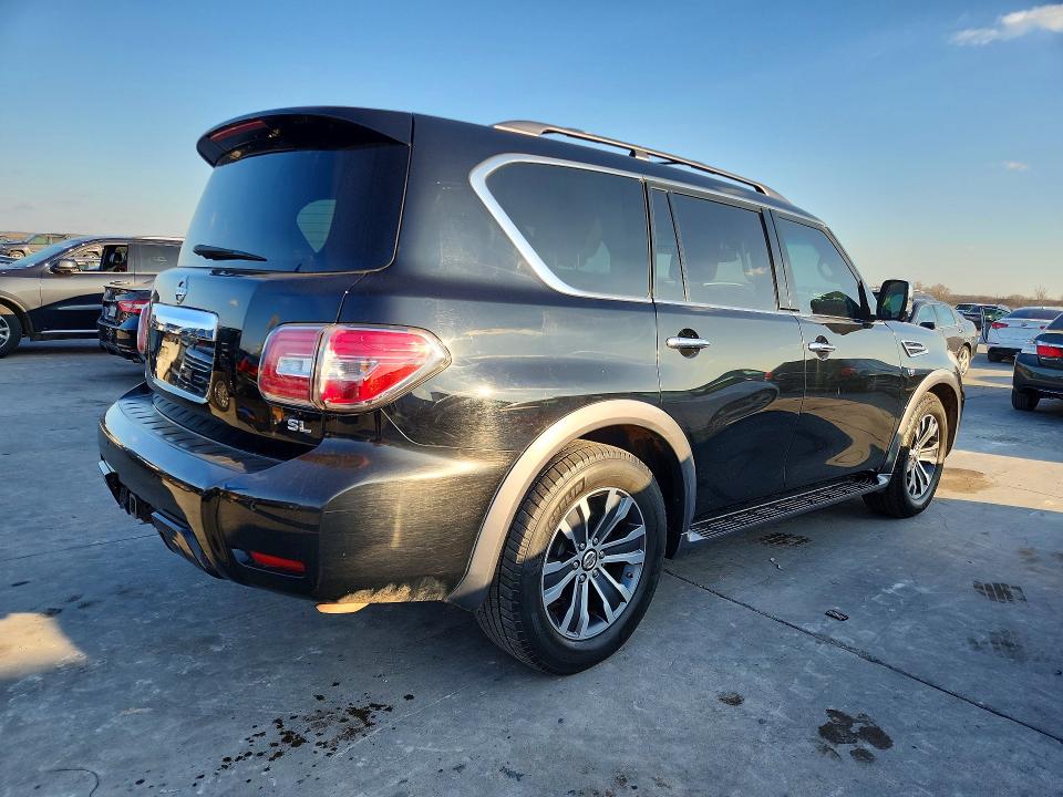 2017 Nissan Armada VIN JN8AY2NC7H9511504 COPART salvage auction — NORMAL WEAR, Tx - Certificate Of Title, sold $3,700 on 2026-07-09 (photo 3)