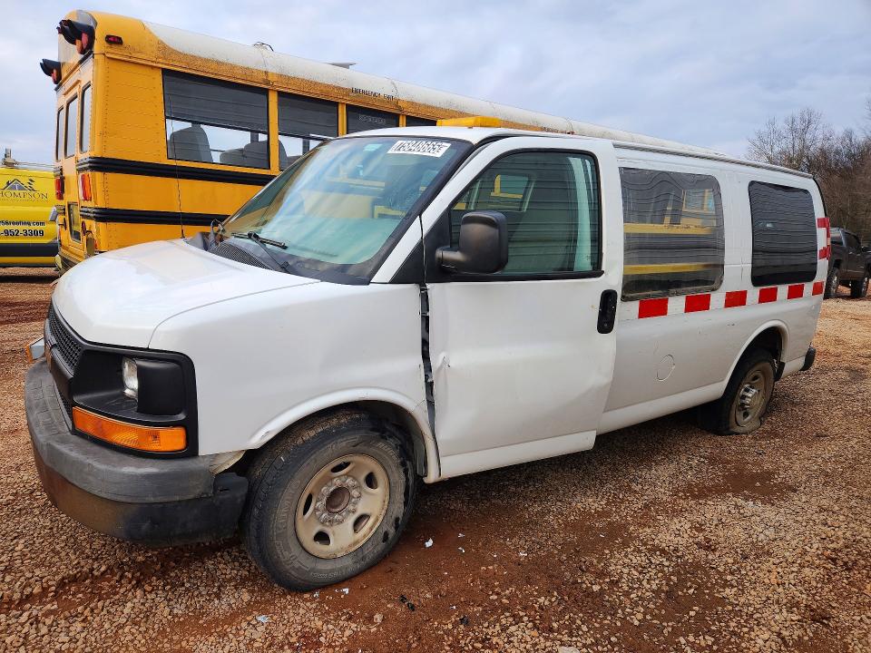 2014 Chevrolet Express 2500 VIN 1GCWGFBA4E1130573 COPART salvage auction — FRONT END, Ky - Certificate Of Title, sold $325 on 2026-07-27 (photo 1)