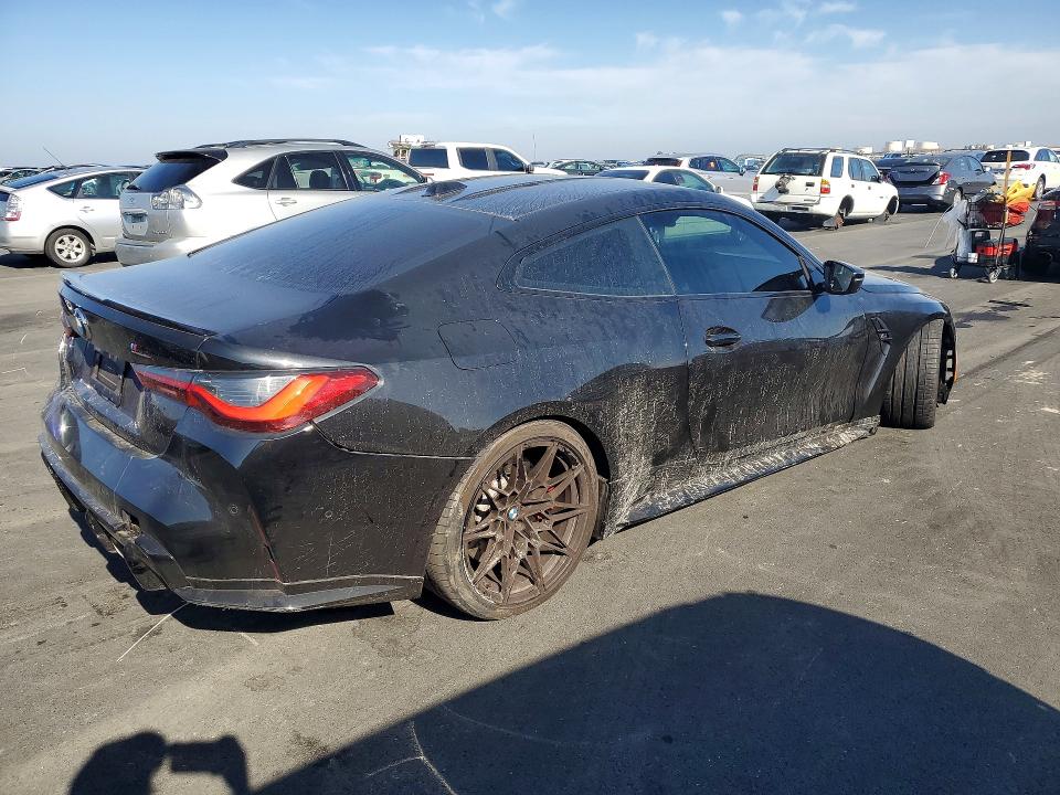 2024 BMW M4 VIN WBS43AZ02RCN67011 COPART salvage auction — FRONT END, Salvage Title, sold $49,750 on 2026-07-13 (photo 3)