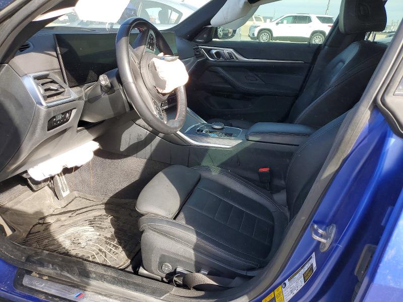 2023 BMW I4 VIN WBY33AW00PFP73624 COPART salvage auction — FRONT END, Co - Salvage Title, sold $6,600 on 2026-07-14 (photo 7)