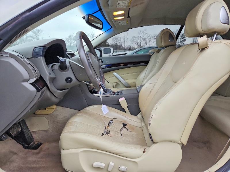 2011 Infiniti G VIN JN1CV6FE6BM951287 COPART salvage auction — FRONT END, Sc - Cert Of Title-Salvage, sold $1,050 on 2026-07-20 (photo 7)