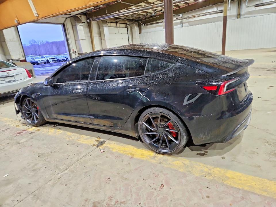 2025 Tesla Model 3 VIN 5YJ3E1ET1SF931943 COPART salvage auction — FRONT END, Pa - Certificate Of Salvage, sold $17,500 on 2026-07-23 (photo 2)