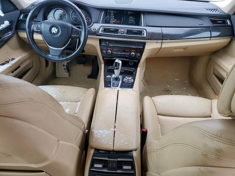 2013 BMW 7 series VIN WBAYE8C55DD134105 COPART salvage auction — REAR END, Ny - Mv907A-Parts Only, sold $475 on 2026-07-27 (photo 8)