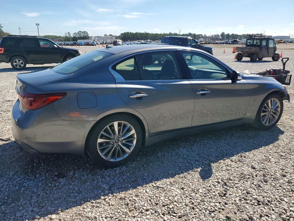 2019 Infiniti Q50 VIN JN1EV7AP2KM517942 COPART salvage auction — FRONT END, Tx - Salvage Vehicle Title, sold $2,450 on 2026-07-31 (photo 3)