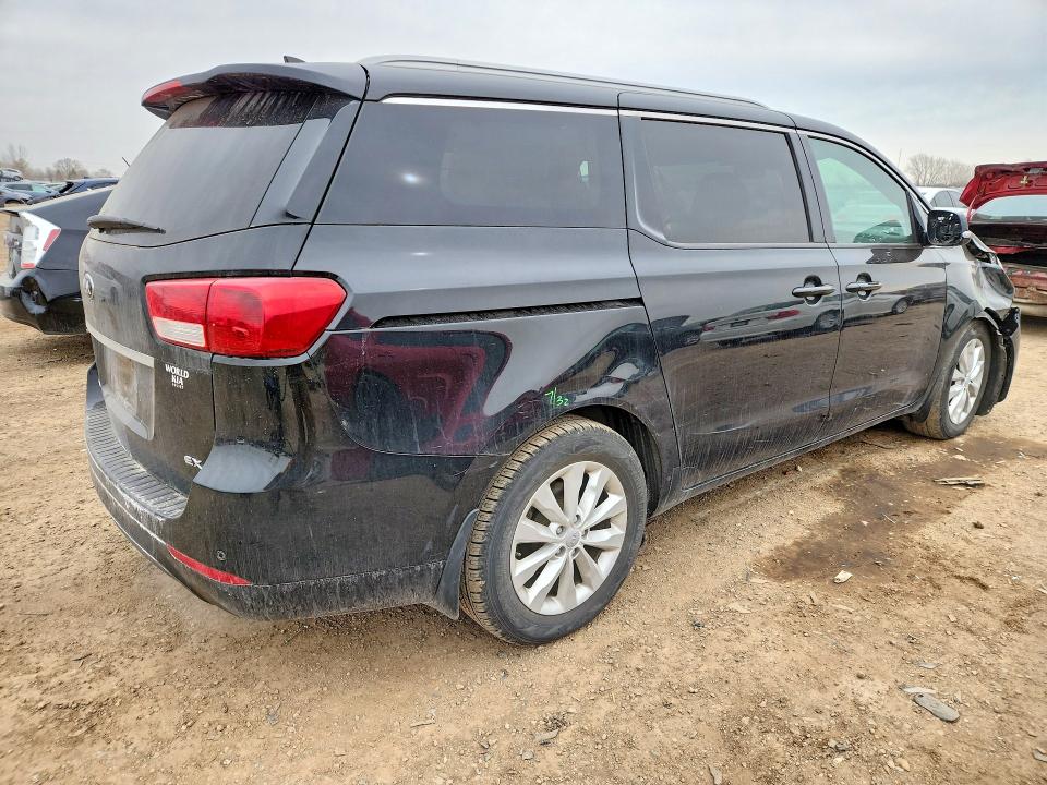 2017 Kia SEDONA VIN KNDMC5C15H6256668 COPART salvage auction — FRONT END, Il - Salvage Certificate, sold $2,050 on 2026-07-16 (photo 3)