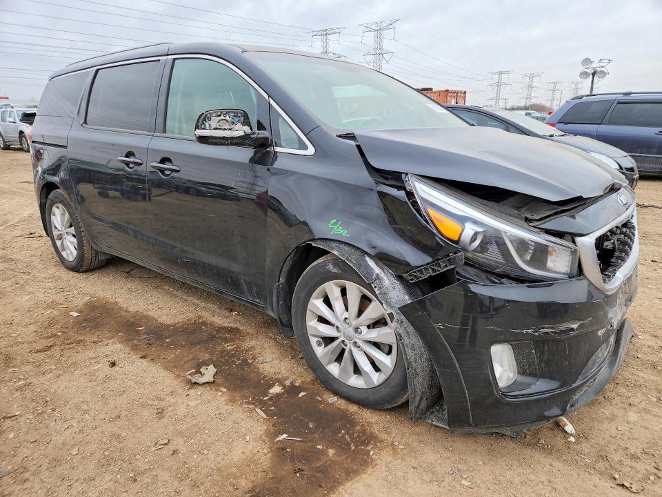 2017 Kia SEDONA VIN KNDMC5C15H6256668 COPART salvage auction — FRONT END, Il - Salvage Certificate, sold $2,050 on 2026-07-16 (photo 4)