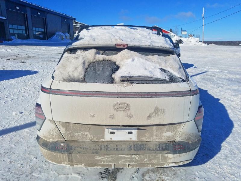 2025 Hyundai Kona VIN KM8HE3A67SU019905 COPART salvage auction — FRONT END, Qc - Gravement Accidente, sold $3,450 on 2026-07-07 (photo 6)