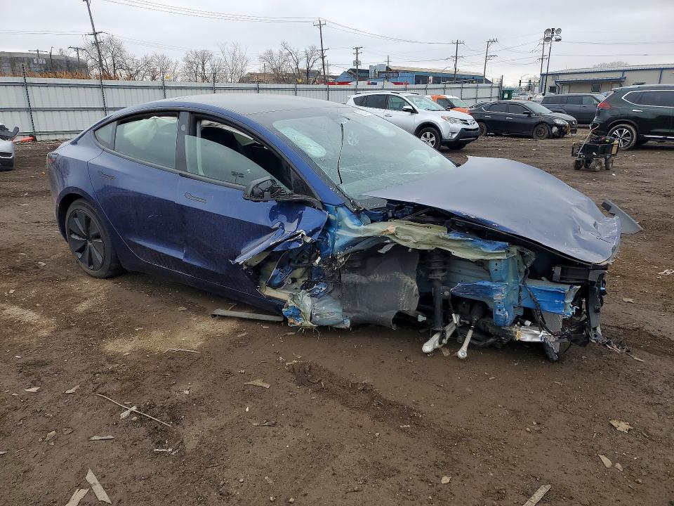 2026 Tesla Model 3 VIN 5YJ3E1EA8TF117241 COPART salvage auction — FRONT END, Il - Salvage Certificate, sold $2,800 on 2026-07-08 (photo 4)