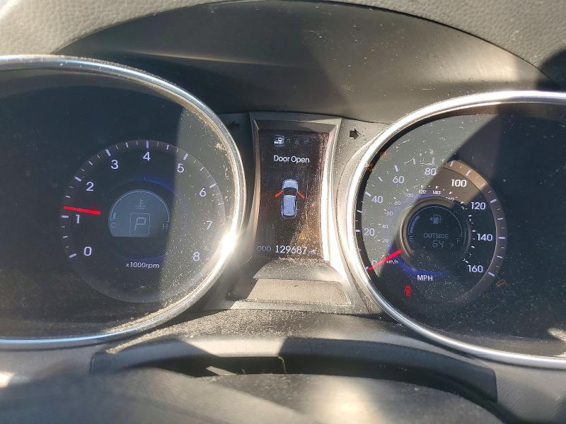 2013 Hyundai Santa fe VIN 5XYZU3LB2DG057648 COPART salvage auction — FRONT END, Il - Salvage Certificate, sold $2,100 on 2026-07-07 (photo 9)