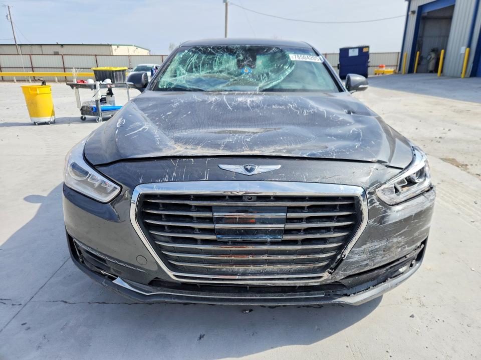 2018 Genesis G90 VIN KMHG54JH8JU049609 COPART salvage auction — FRONT END, Tx - Salvage Vehicle Title, sold $8,100 on 2026-07-24 (photo 5)