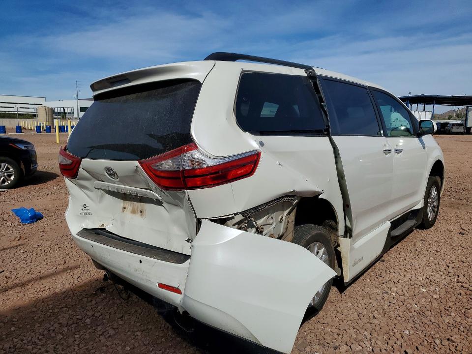 2015 Toyota Sienna VIN 5TDYK3DC2FS667984 COPART salvage auction — REAR END, ID - SALVAGE CERTIFICATE OF TITLE, sold $300 on 2026-07-28 (photo 3)