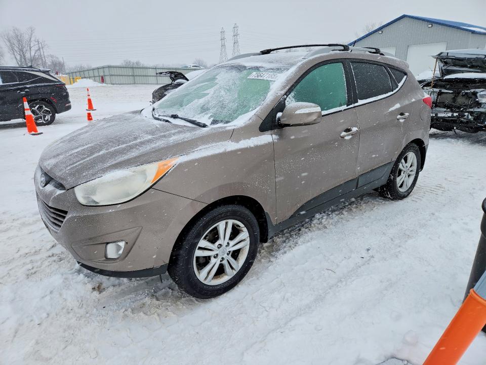 2013 Hyundai Tucson VIN KM8JU3AC5DU721931 COPART salvage auction — REAR END, Oh - Cert Of Title-Salvage, sold $2,250 on 2026-07-07 (photo 1)
