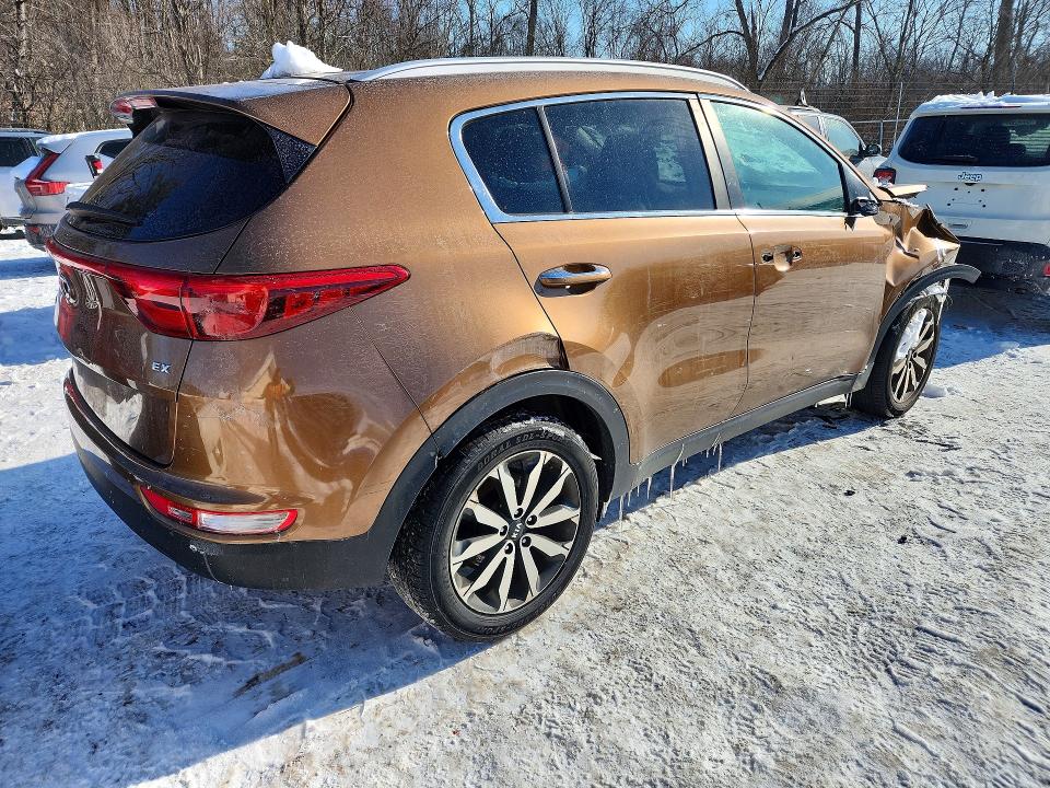 2017 Kia Sportage VIN KNDPN3AC9H7108243 COPART salvage auction — FRONT END, Oh - Cert Of Title-Salvage, sold $1,750 on 2026-07-08 (photo 3)