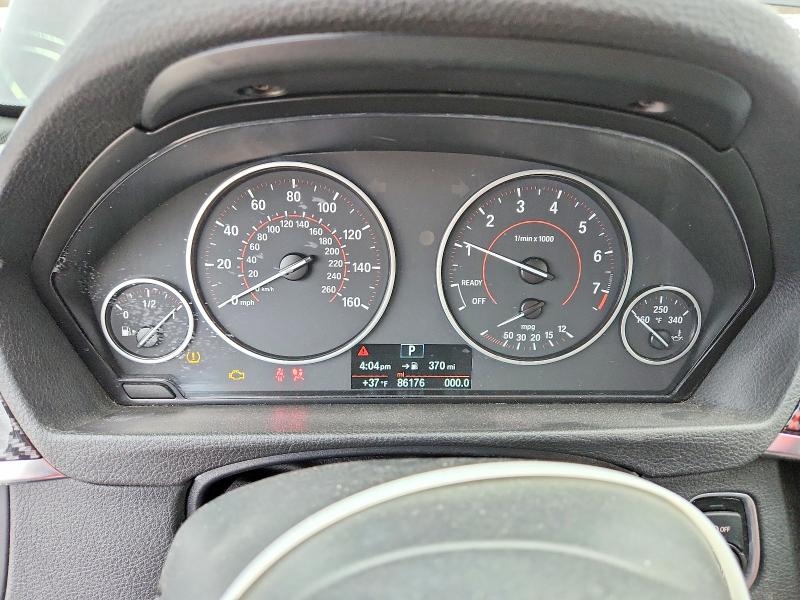 2016 BMW 3er VIN WBA8E3G52GNT75230 COPART salvage auction — FRONT END, Salvage Title, sold $325 on 2026-08-03 (photo 9)