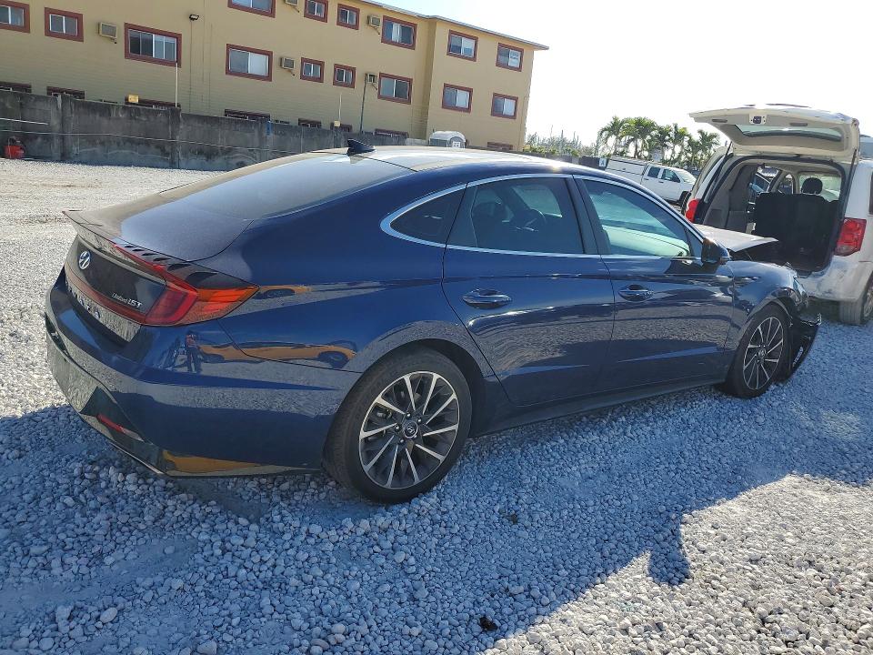 2021 Hyundai Sonata VIN 5NPEH4J2XMH132617 COPART salvage auction — FRONT END, Fl - Certificate Of Destruction, sold $4,150 on 2026-07-10 (photo 3)