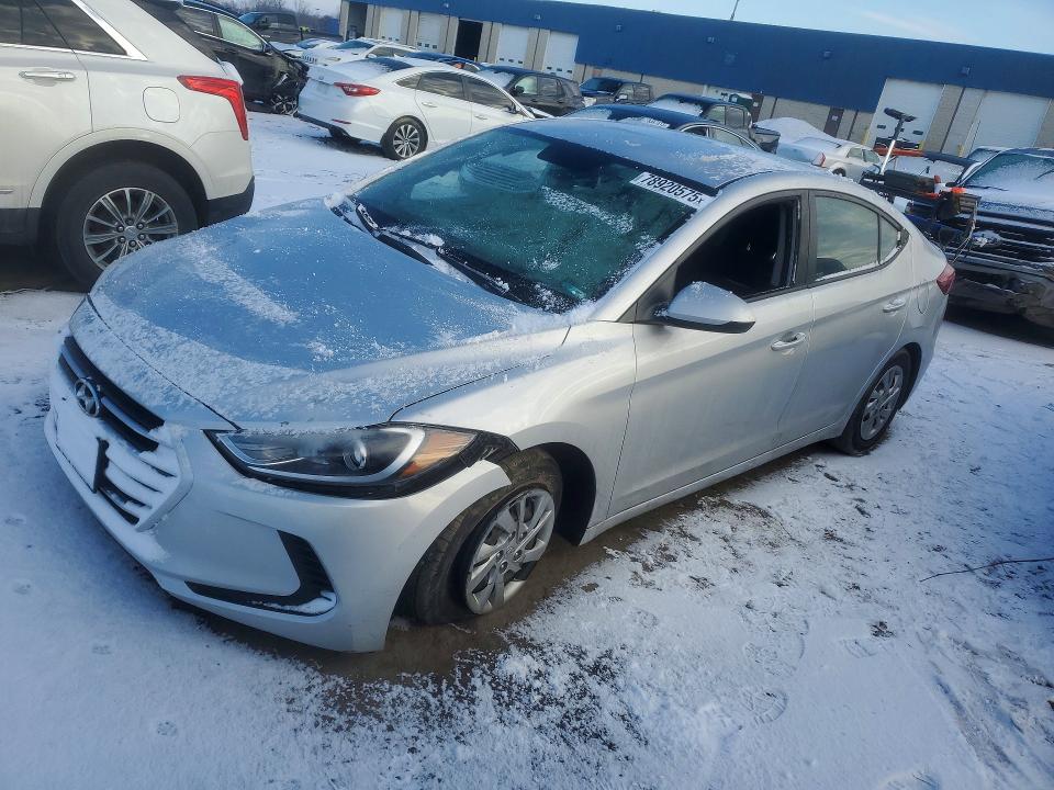 2018 Hyundai Elantra VIN KMHD74LF8JU567051 COPART salvage auction — SIDE, Oh - Cert Of Title-Salvage, sold $1,900 on 2026-07-21 (photo 1)