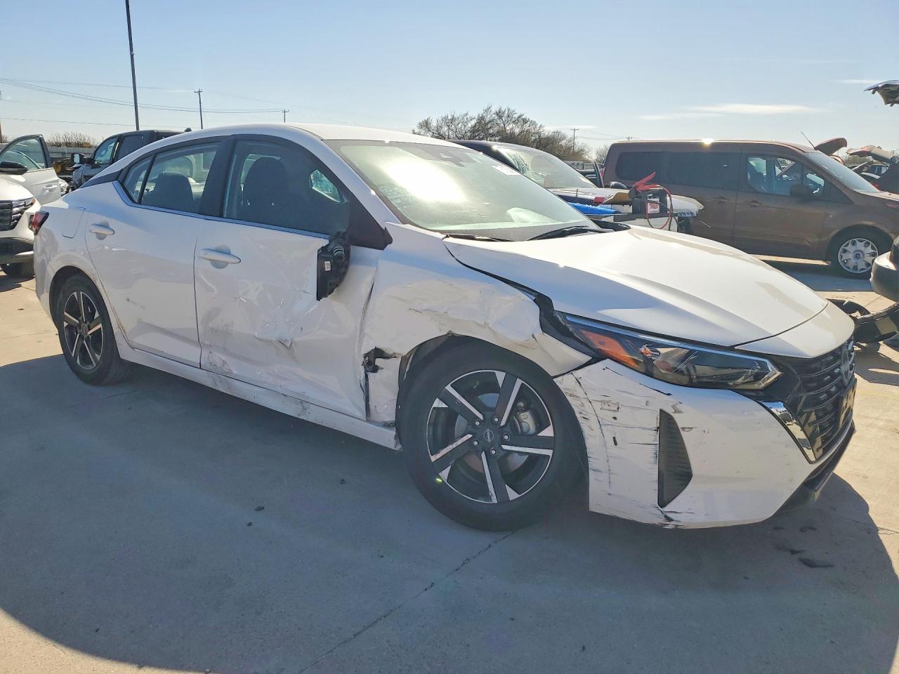 2024 Nissan Sentra VIN 3N1AB8CV6RY303987 COPART salvage auction — Front End, TX - SALVAGE VEHICLE TITLE, sold $4,850 on 2026-07-09 (photo 4)