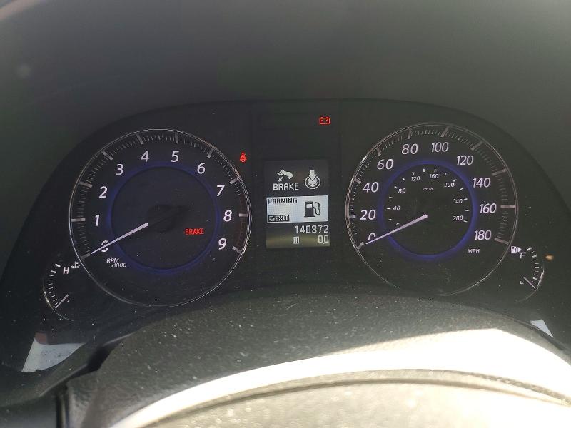 2013 Infiniti Fx37 VIN JN8CS1MU6DM142267 COPART salvage auction — FRONT END, Ca - Dis/Dlr/Exp Only Lien Papers, sold $625 on 2026-07-20 (photo 9)