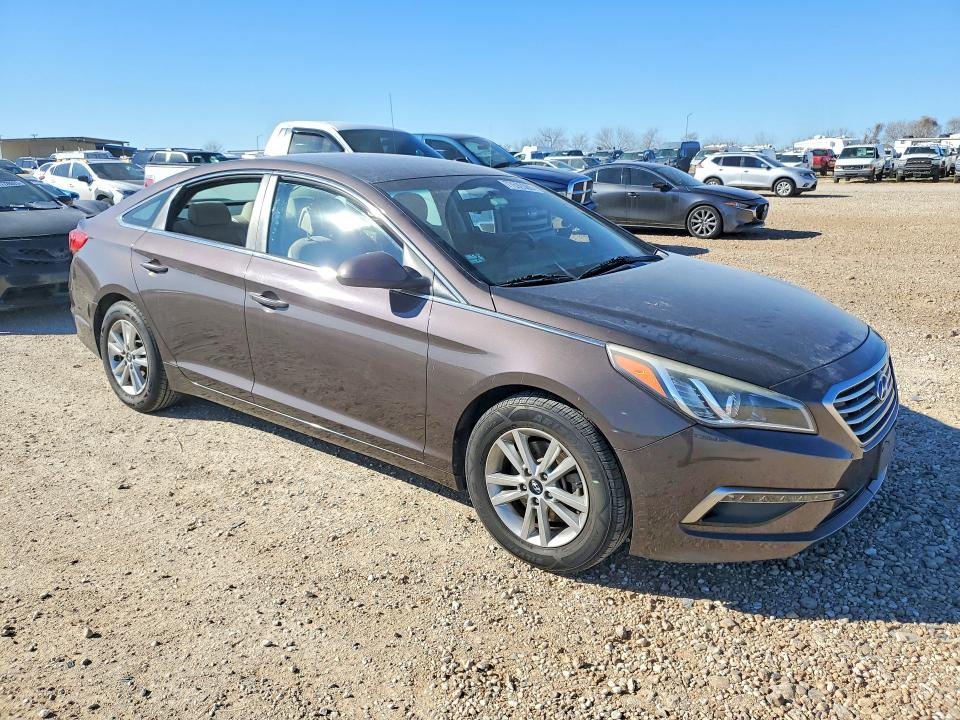 2015 Hyundai Sonata VIN 5NPE24AFXFH144466 COPART salvage auction — VANDALISM, Tx - Salvage Vehicle Title, sold $900 on 2026-07-02 (photo 4)