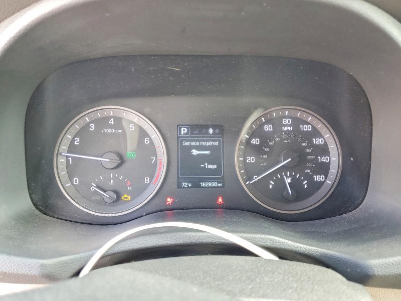 2016 Hyundai Tucson VIN KM8J33A24GU125823 COPART salvage auction — FRONT END, Hi - Certificate Of Salvage, sold $1,050 on 2026-07-27 (photo 9)