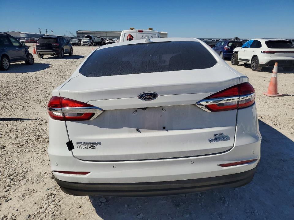 2019 Ford Fusion VIN 3FA6P0LU4KR104987 COPART salvage auction — FRONT END, Tx - Salvage Vehicle Title, sold $1,400 on 2026-07-02 (photo 6)