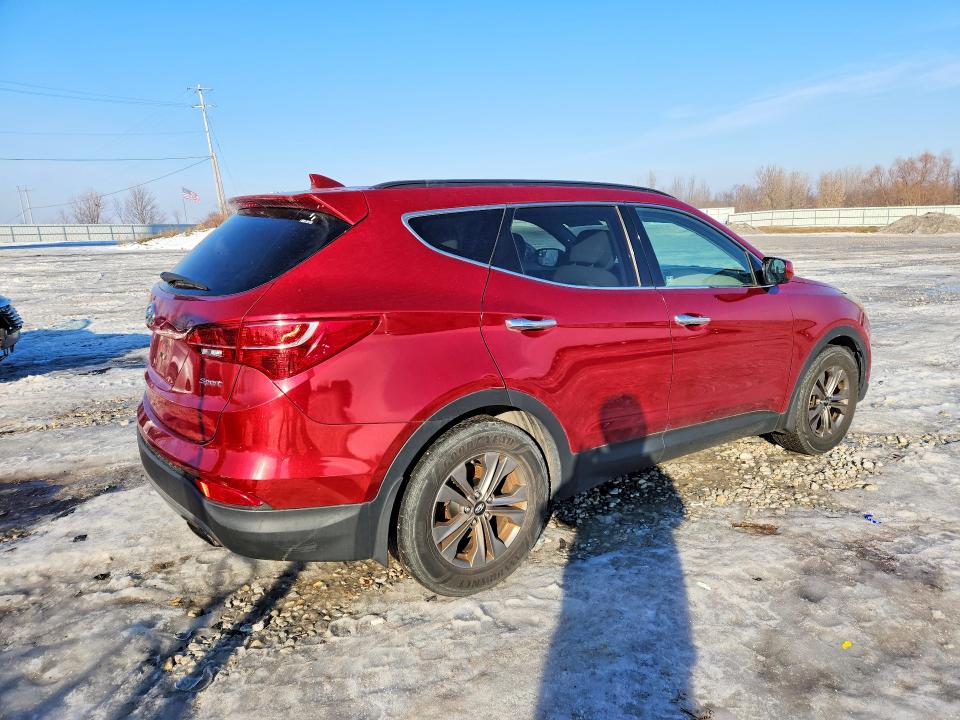 2015 Hyundai Santa fe VIN 5XYZU3LB7FG297961 COPART salvage auction — BURN, MI - CERTIFICATE OF TITLE, sold $925 on 2026-07-09 (photo 3)