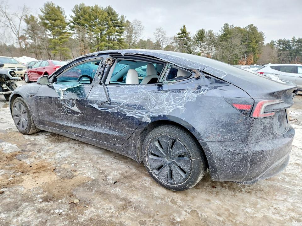 2025 Tesla Model 3 VIN 5YJ3E1EA1SF937899 COPART salvage auction — SIDE, Ca - Salvage Certificate, sold $6,400 on 2026-07-30 (photo 2)