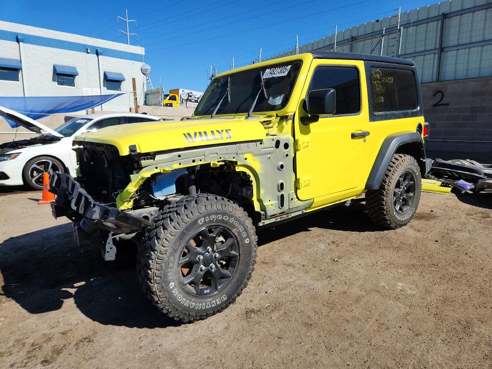 2022 Jeep Wrangler / VIN 1C4GJXAGXNW231413 COPART salvage auction — FRONT END, Nm - Cert Of Title-Salvage, sold $10,700 on 2026-07-30 (photo 1)