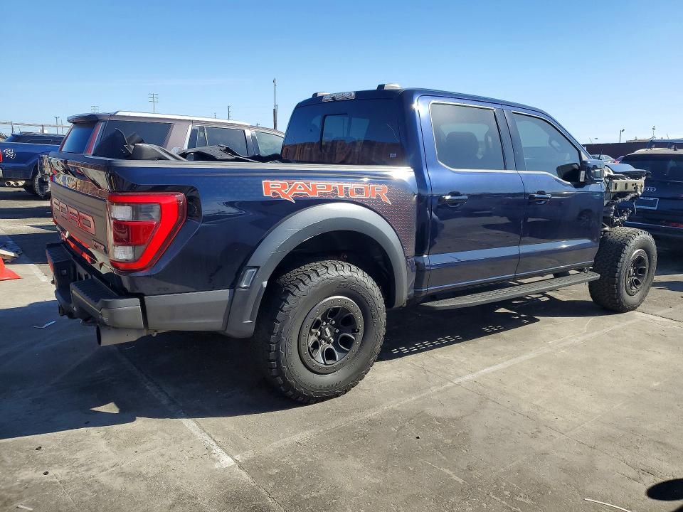 2022 Ford F-150 VIN 1FTFW1RG3NFA87010 COPART salvage auction — FRONT END, CA - SALVAGE CERTIFICATE, sold $9,200 on 2026-07-29 (photo 3)