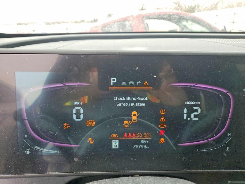 2025 Kia Sportage VIN 5XYK33DF6SG260044 COPART salvage auction — FRONT END, In - Cert Of Title-Salvage Title, sold $7,500 on 2026-07-10 (photo 9)