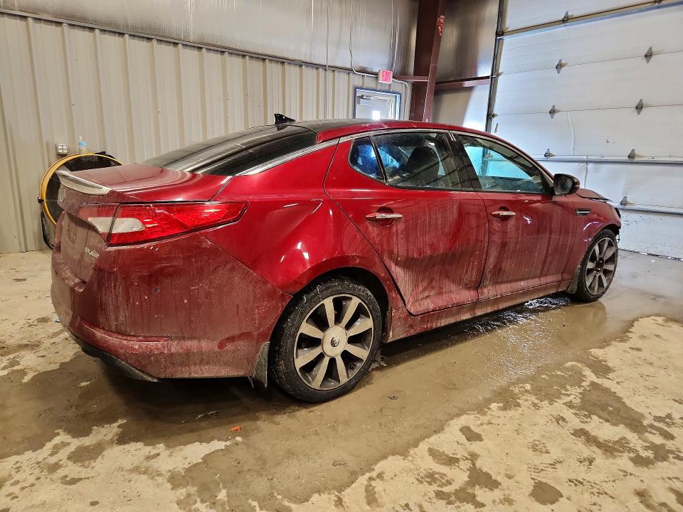 2012 Kia Optima VIN 5XXGR4A62CG025418 COPART salvage auction — FRONT END, Wv - Salvage Certificate, sold $275 on 2026-07-13 (photo 3)