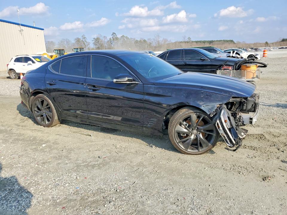 2023 Genesis G70 VIN KMTG34TA6PU106782 COPART salvage auction — FRONT END, GA - CERTIFICATE OF TITLE, sold $5,300 on 2026-07-15 (photo 4)