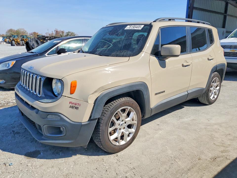 2015 Jeep Renegade VIN ZACCJABT2FPB37662 COPART salvage auction — SIDE, Fl - Cert Of Title Slvg Rebuildable, sold $1,600 on 2026-07-07 (photo 1)