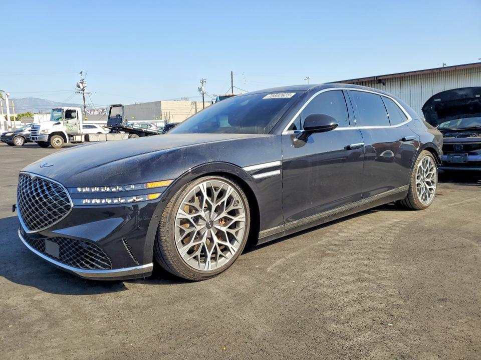 2025 Genesis G90 VIN KMTFC4SD6SU049774 COPART salvage auction — Rear End, CA - SALVAGE CERTIFICATE, sold $41,250 on 2026-03-18 (photo 1)