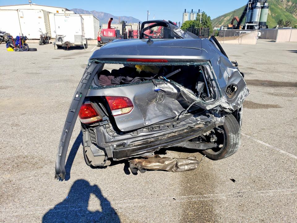 2012 Volkswagen Golf VIN WVWDM7AJ8CW350483 COPART salvage auction — ALL OVER, Ca - Non-Repairable Vehicle Cert, sold $60 on 2026-07-17 (photo 6)