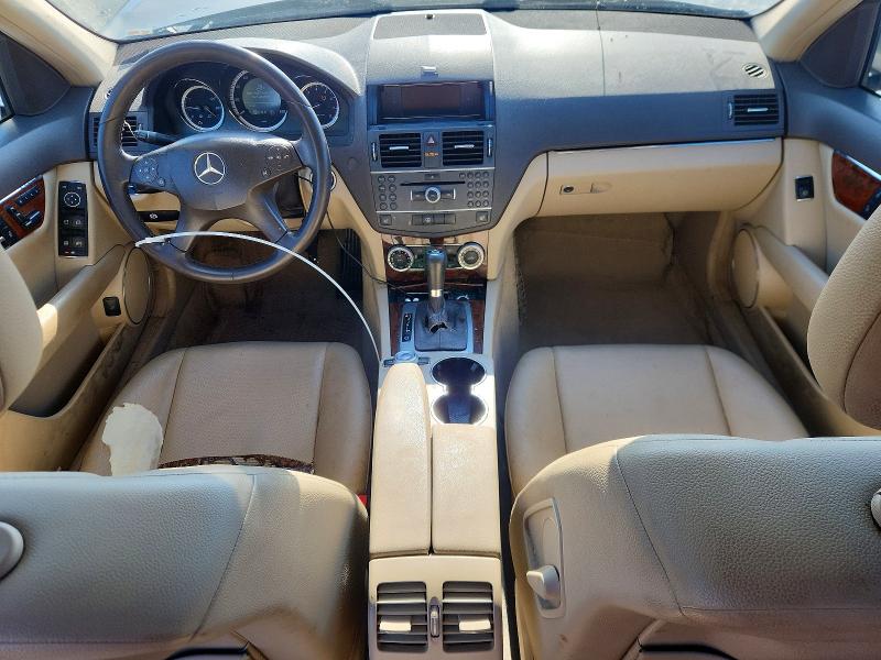 2011 Mercedes-benz C-klasse VIN WDDGF8BB4BR167007 COPART salvage auction — FRONT END, MA - CERT OF TITLE-RECONSTRCTD COLL, sold $125 on 2026-08-20 (photo 8)