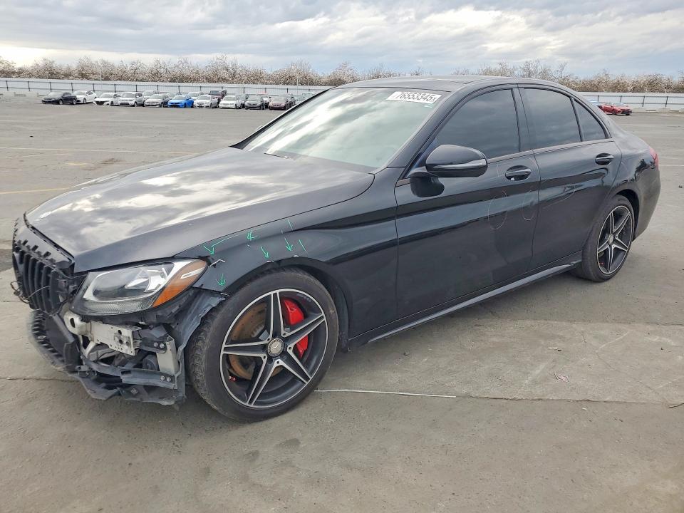 2017 Mercedes-benz C-klasse VIN 55SWF4JBXHU196718 — COPART salvage auction photo