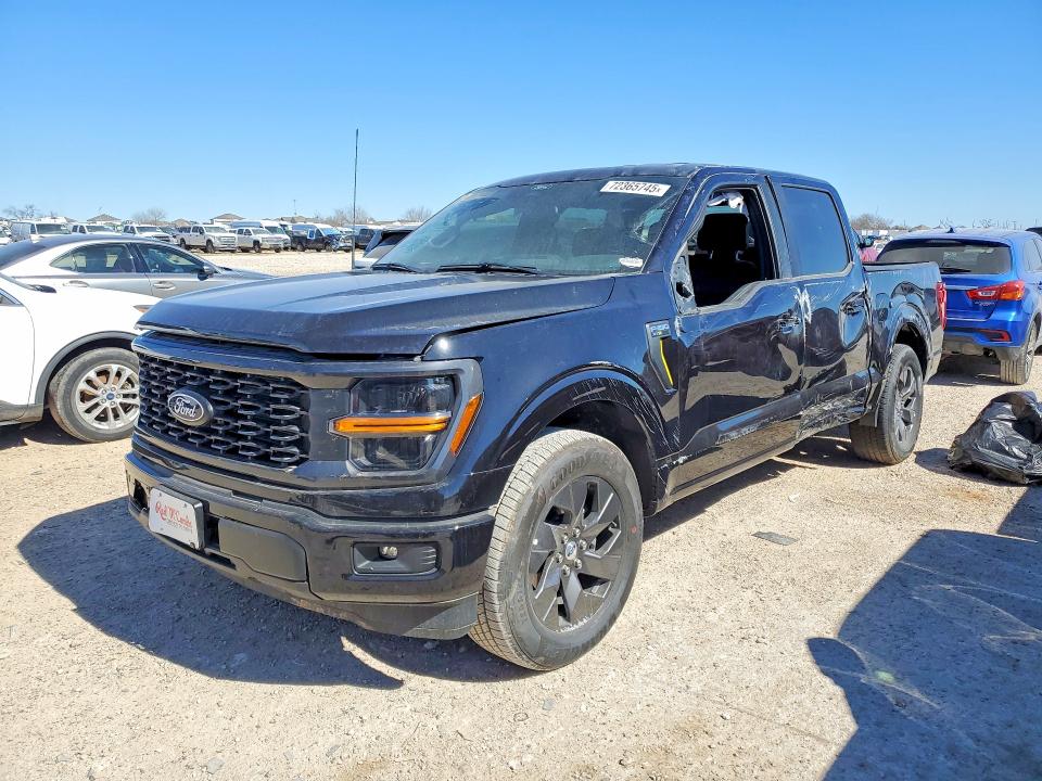 2025 Ford F-150 VIN 1FTEW2KP9SKE37111 COPART salvage auction — SIDE, Tx - Salvage Vehicle Title, sold $8,500 on 2026-07-09 (photo 1)